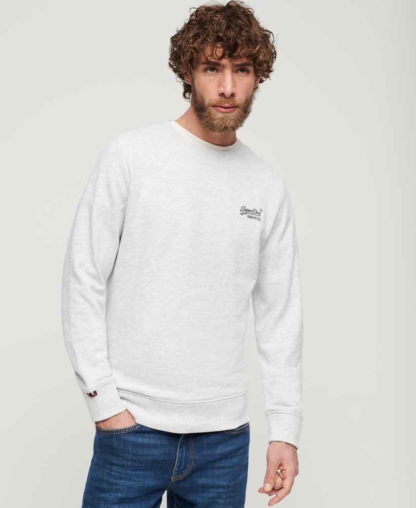 bluza essential logo crew w kolorze glacier grey marl