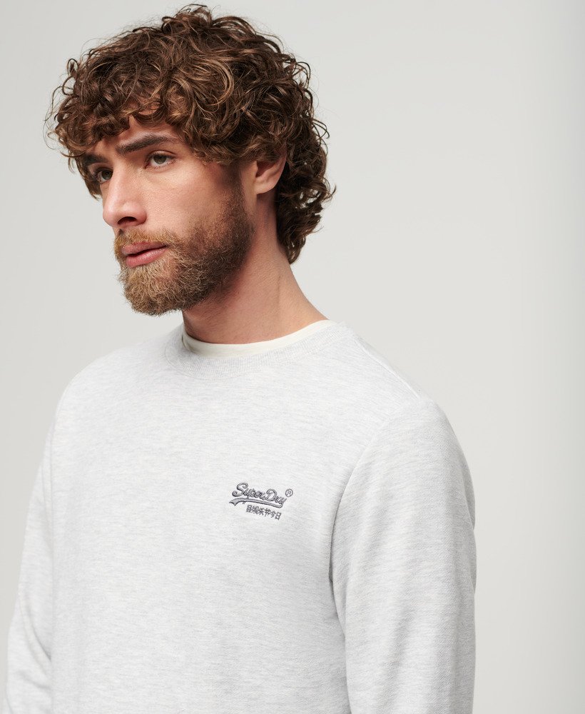bluza essential logo crew w kolorze glacier grey marl