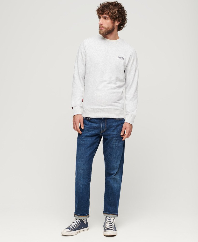 bluza essential logo crew w kolorze glacier grey marl