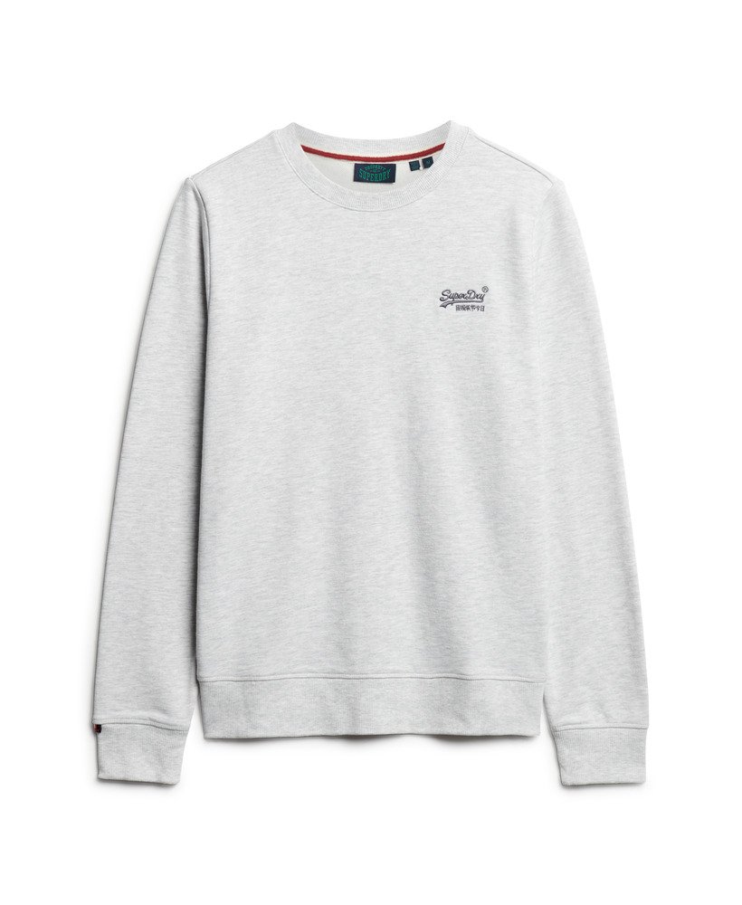 bluza essential logo crew w kolorze glacier grey marl