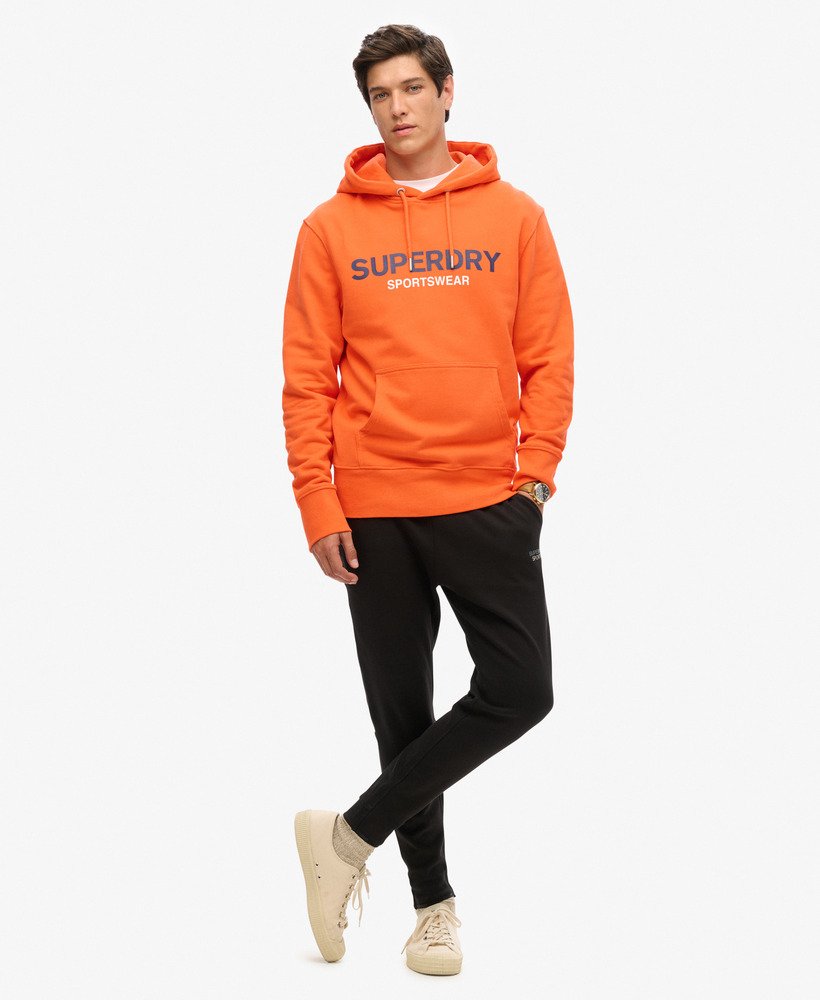 bluza z kapturem sportswear logo loose fit w kolorze ognistopomarańczowym