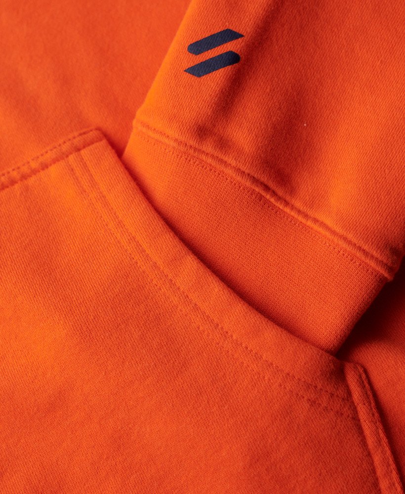bluza z kapturem sportswear logo loose fit w kolorze ognistopomarańczowym
