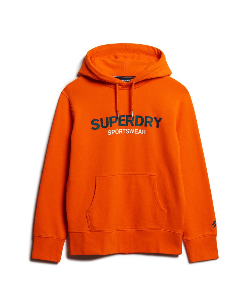 bluza z kapturem sportswear logo loose fit w kolorze ognistopomarańczowym