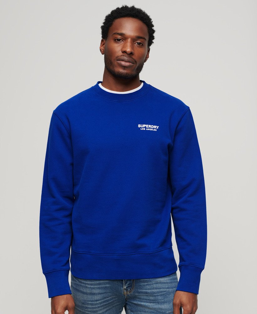bluza sportowa loose crew w kolorze mazarine blue