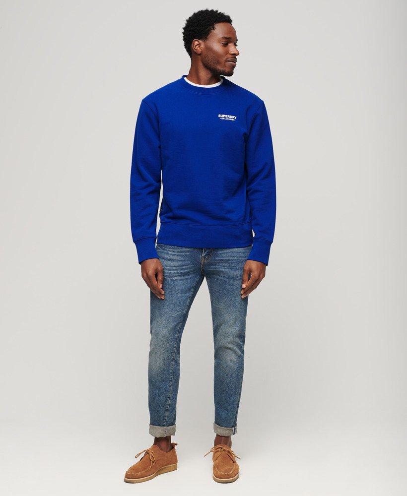 bluza sportowa loose crew w kolorze mazarine blue