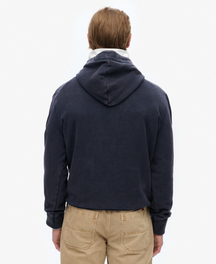 bluza z kapturem vintage athletic w kolorze eclipse navy