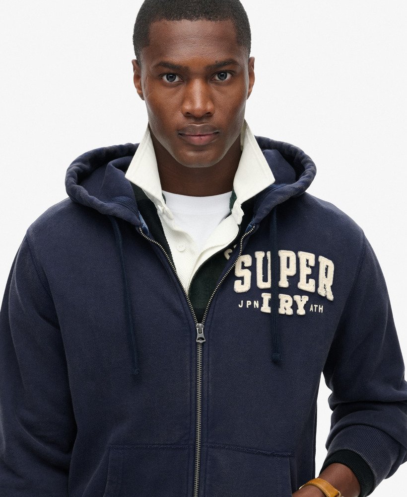 bluza z kapturem vintage athletic w kolorze rich navy