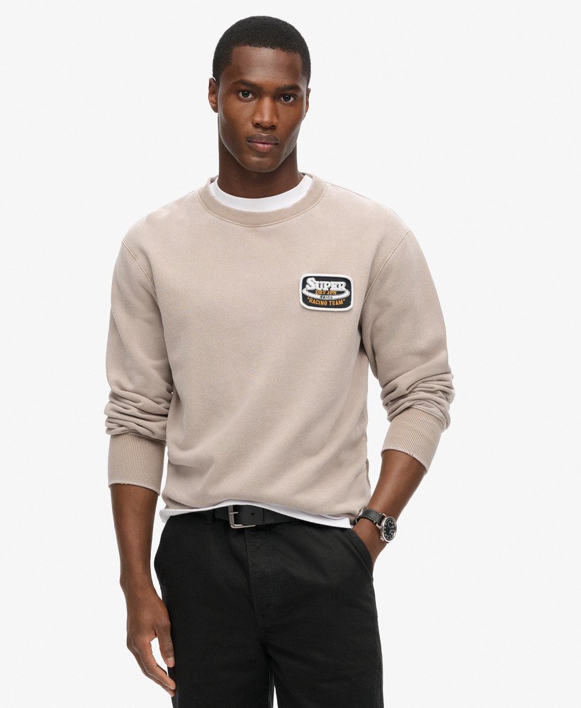 bluza mechanic loose fit crew w kolorze moonrock