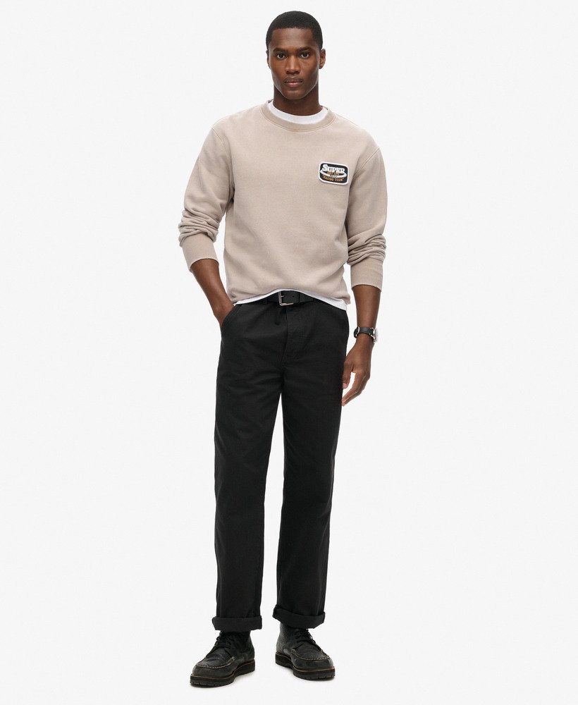 bluza mechanic loose fit crew w kolorze moonrock