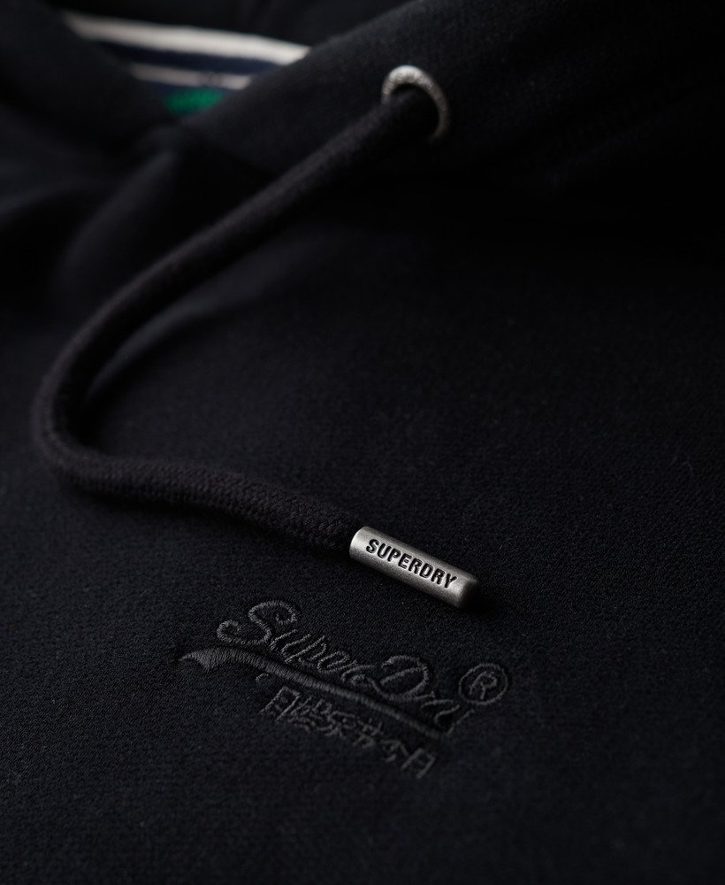 bluza z kapturem essential logo w kolorze czarnym