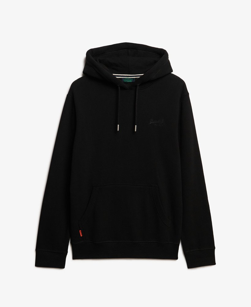 bluza z kapturem essential logo w kolorze czarnym