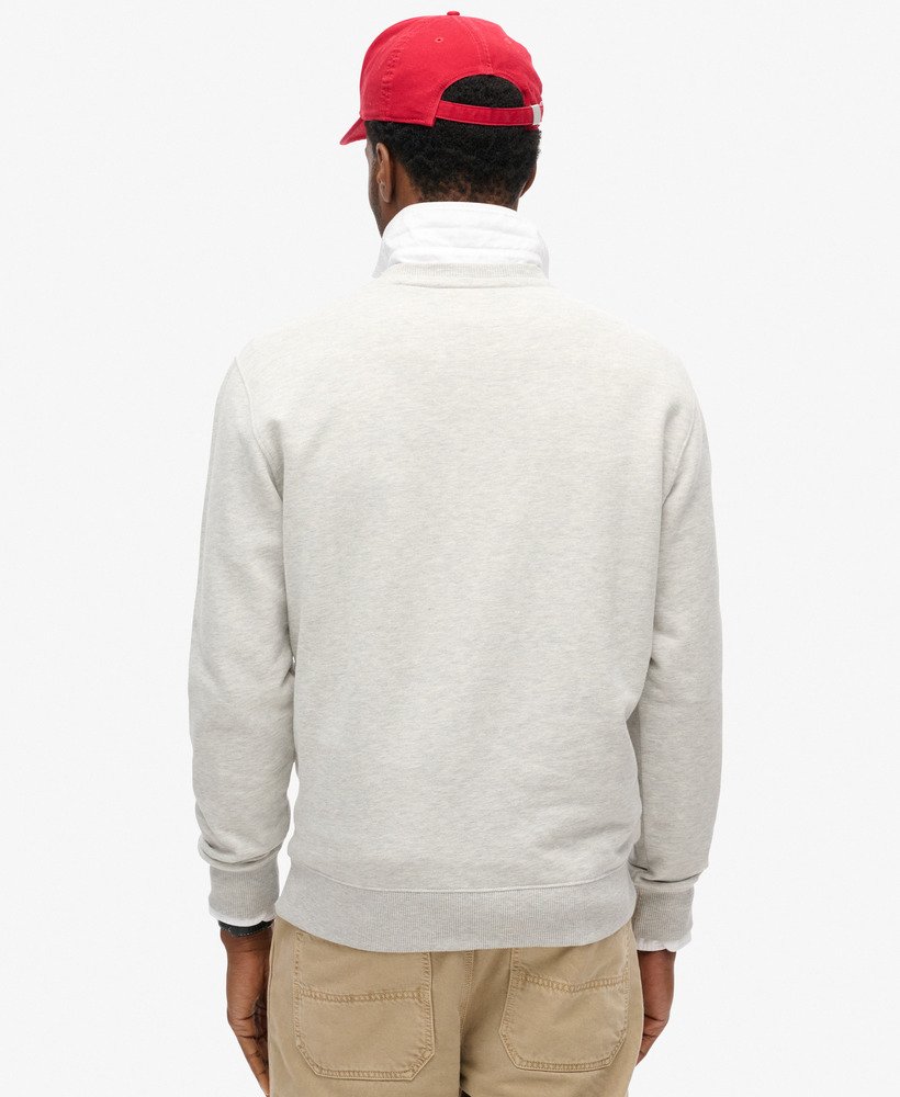 bluza essential logo crew w kolorze glacier grey marl