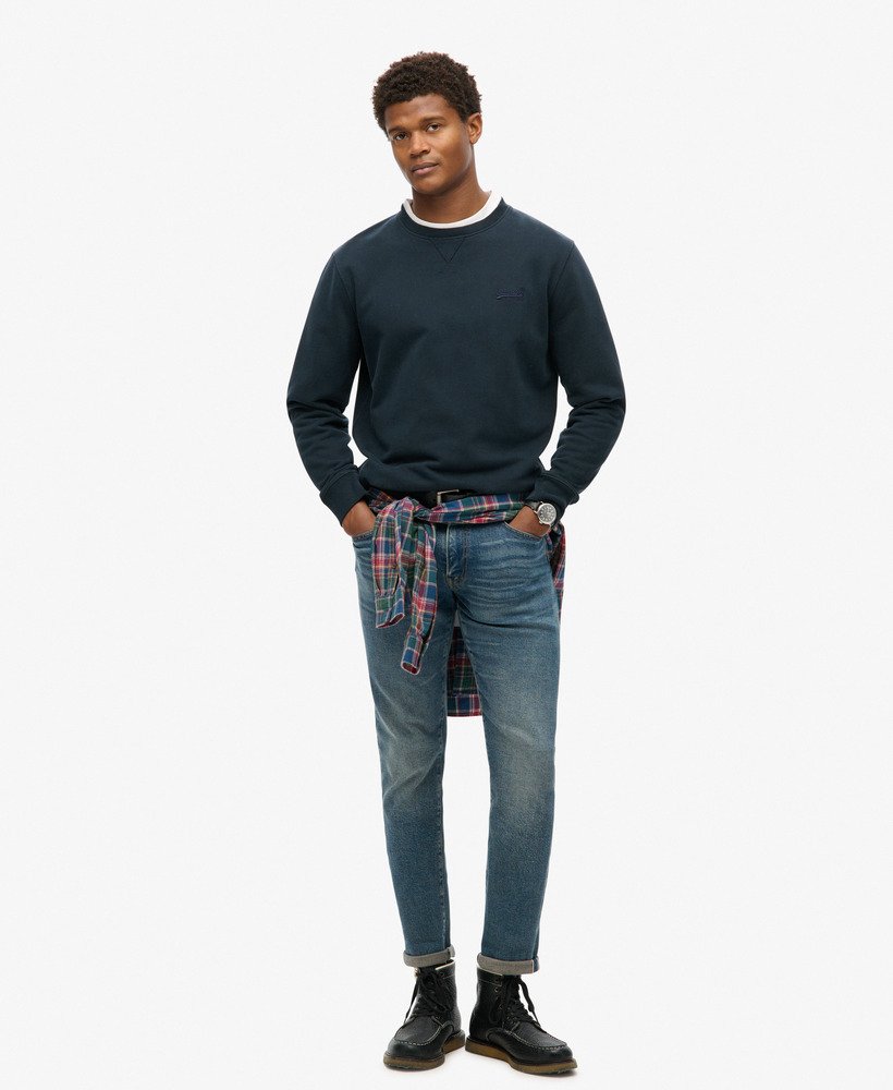 bluza essential logo crew w kolorze eclipse navy