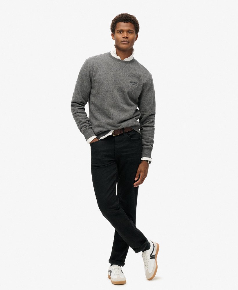 bluza essential logo crew w kolorze carbon grey marl