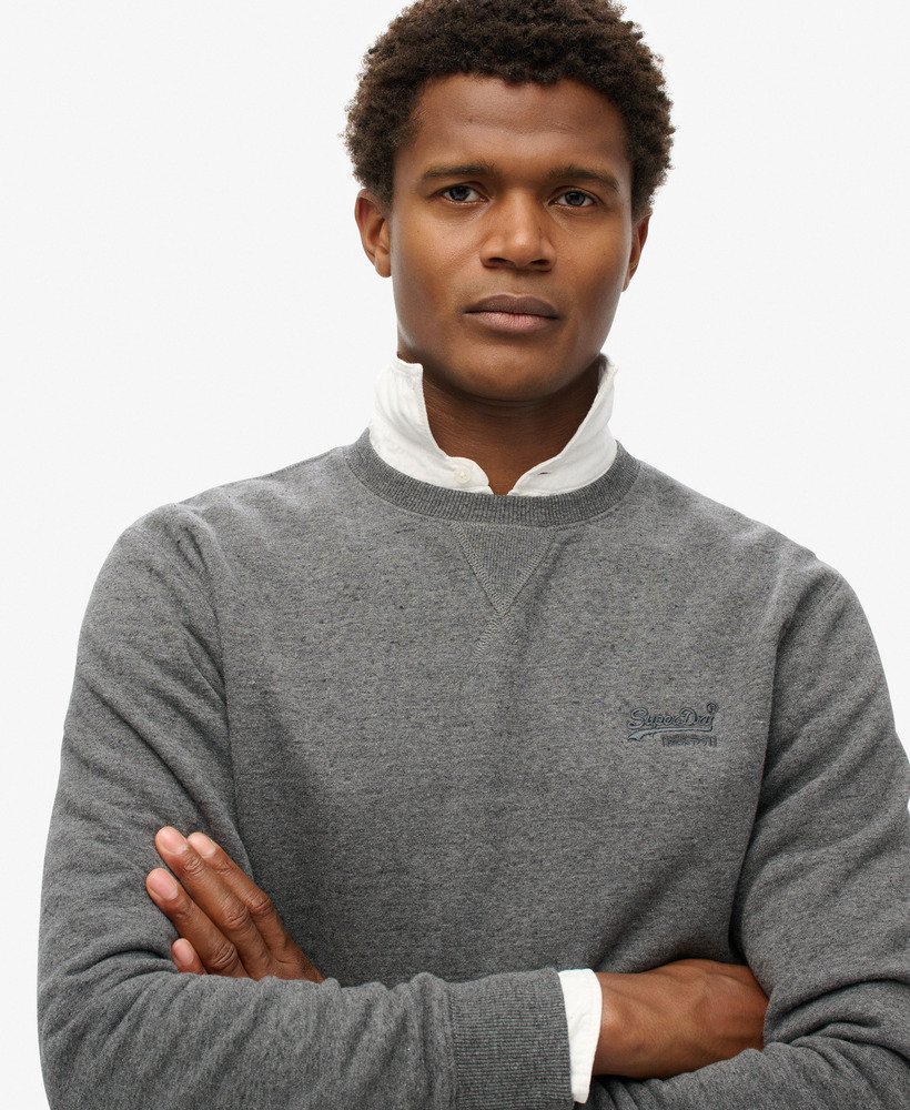 bluza essential logo crew w kolorze carbon grey marl