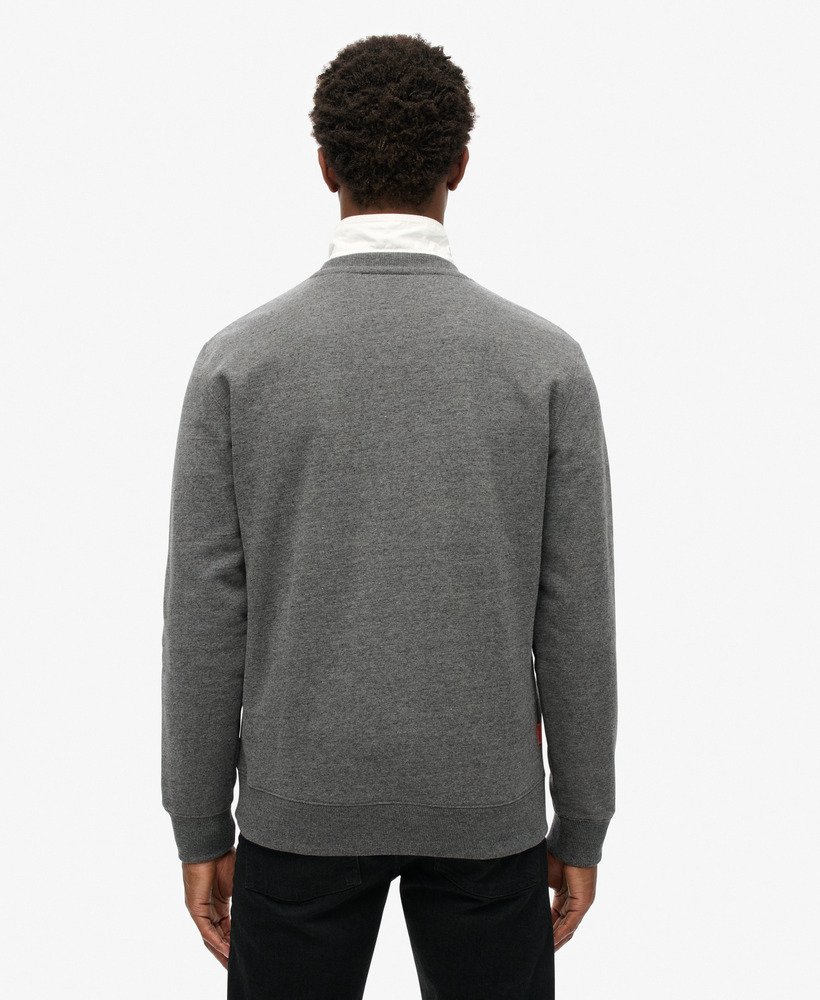 bluza essential logo crew w kolorze carbon grey marl
