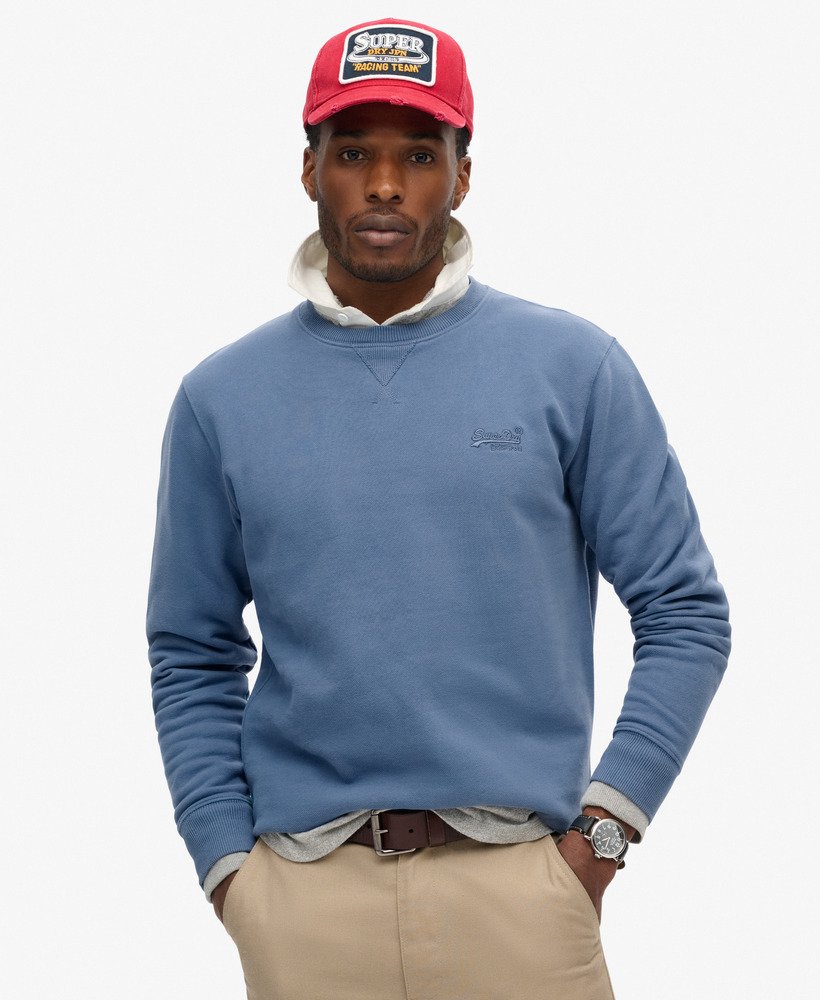 bluza essential logo crew w kolorze moonlight blue
