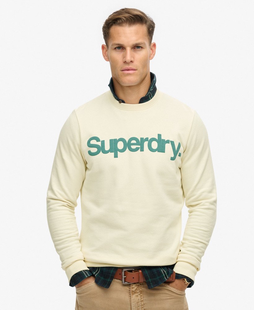klasyczna bluza z logo core w kolorze kremowym oyster