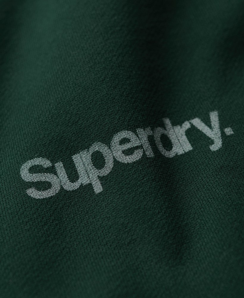 bluza z kapturem core logo city loose crew w kolorze emaliowanej zieleni