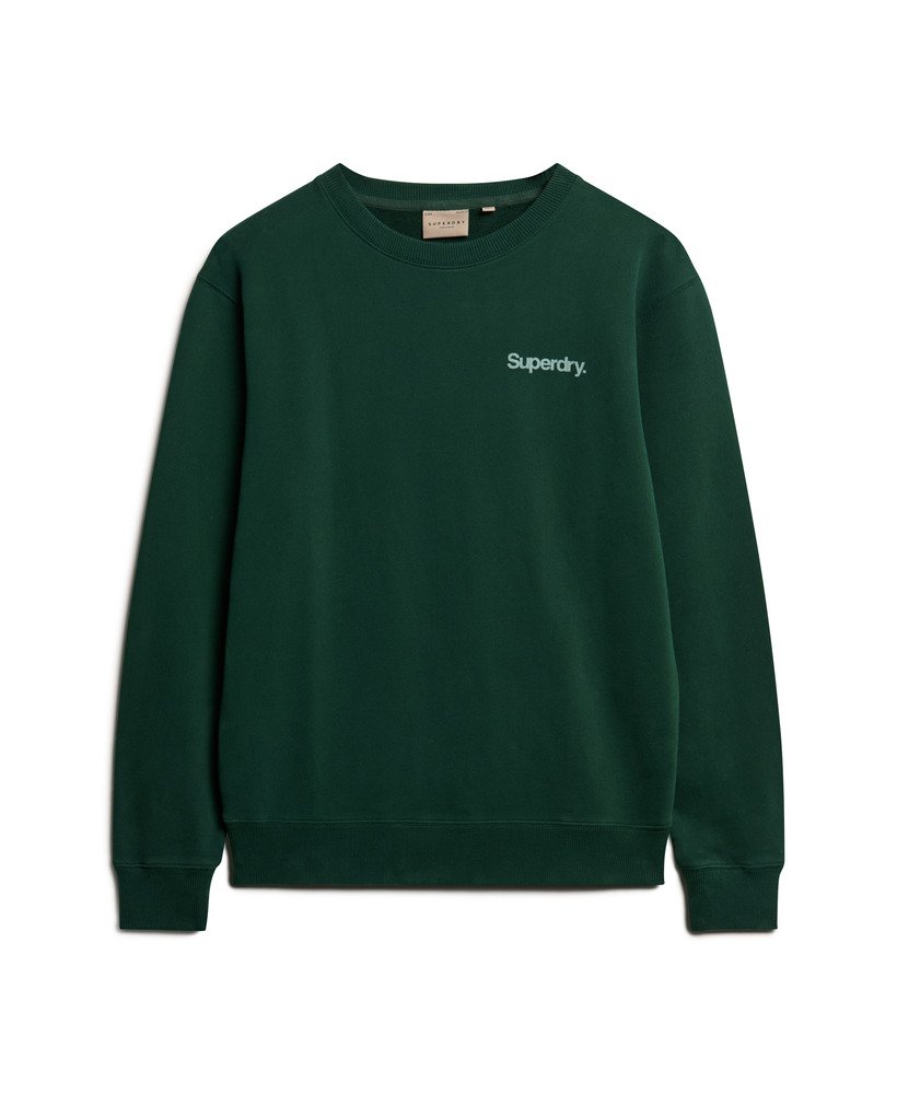bluza z kapturem core logo city loose crew w kolorze emaliowanej zieleni