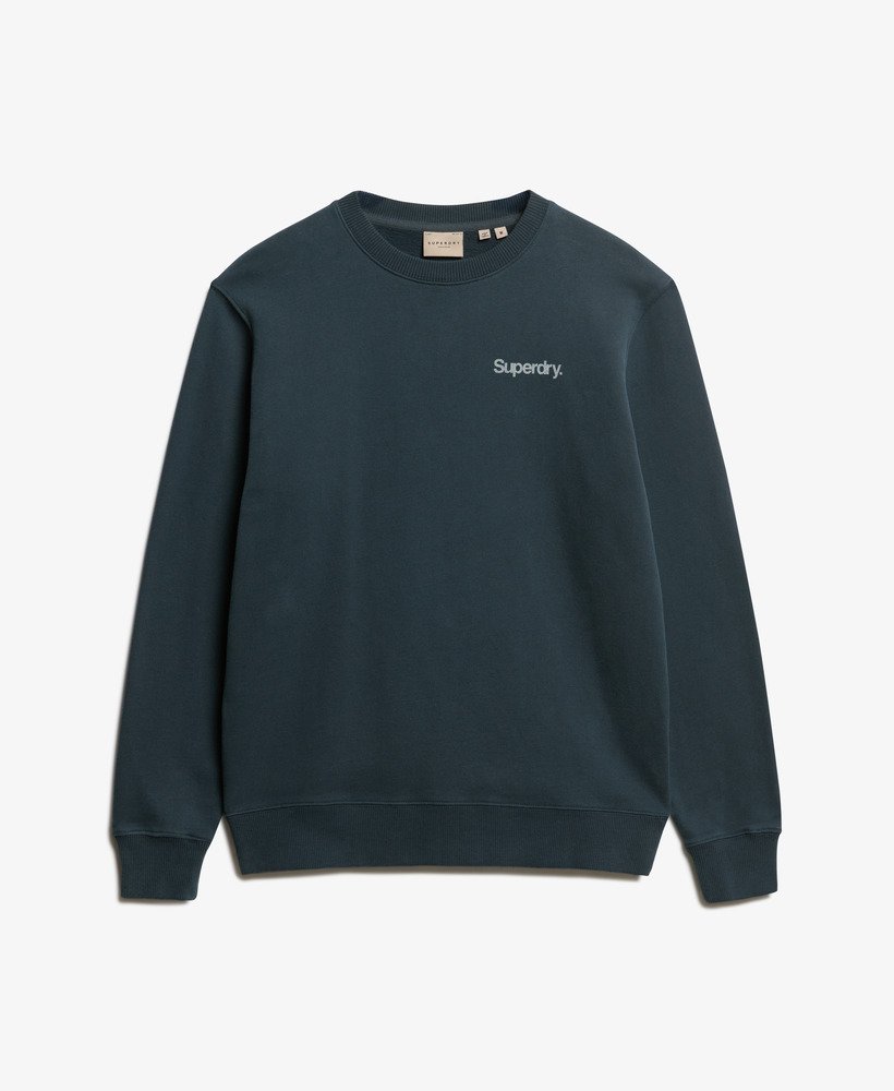 bluza z kapturem core logo city loose crew w kolorze blueberry