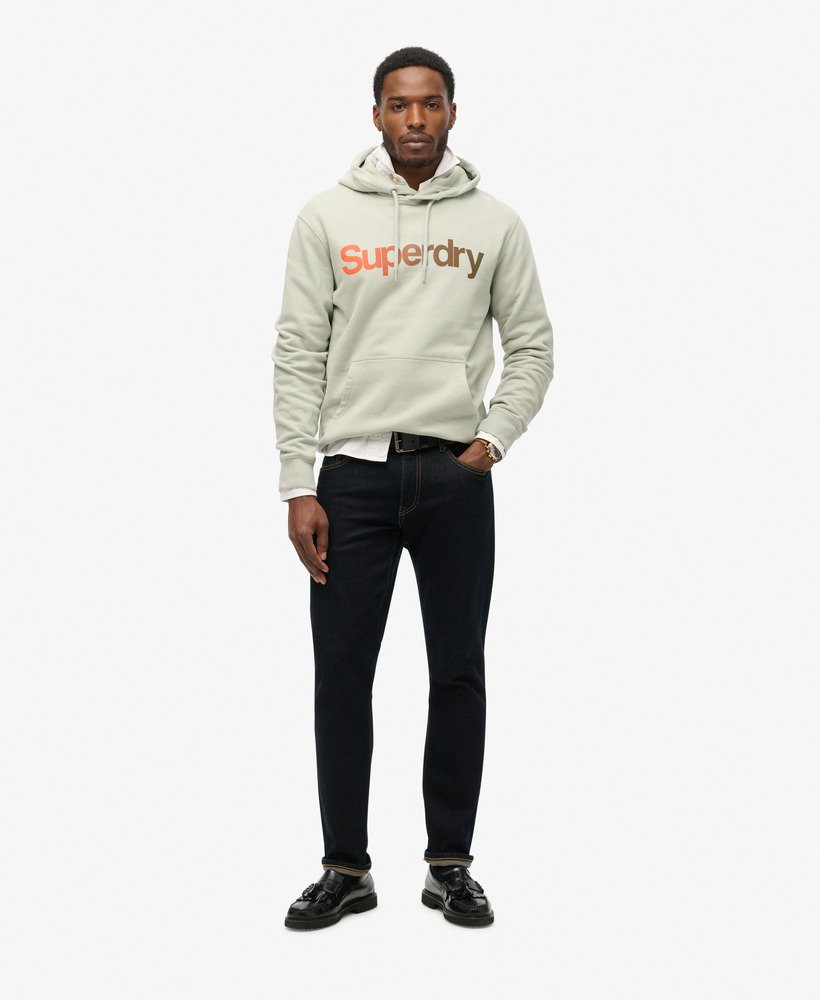 bluza z kapturem core logo fade loose w kolorze puritan grey