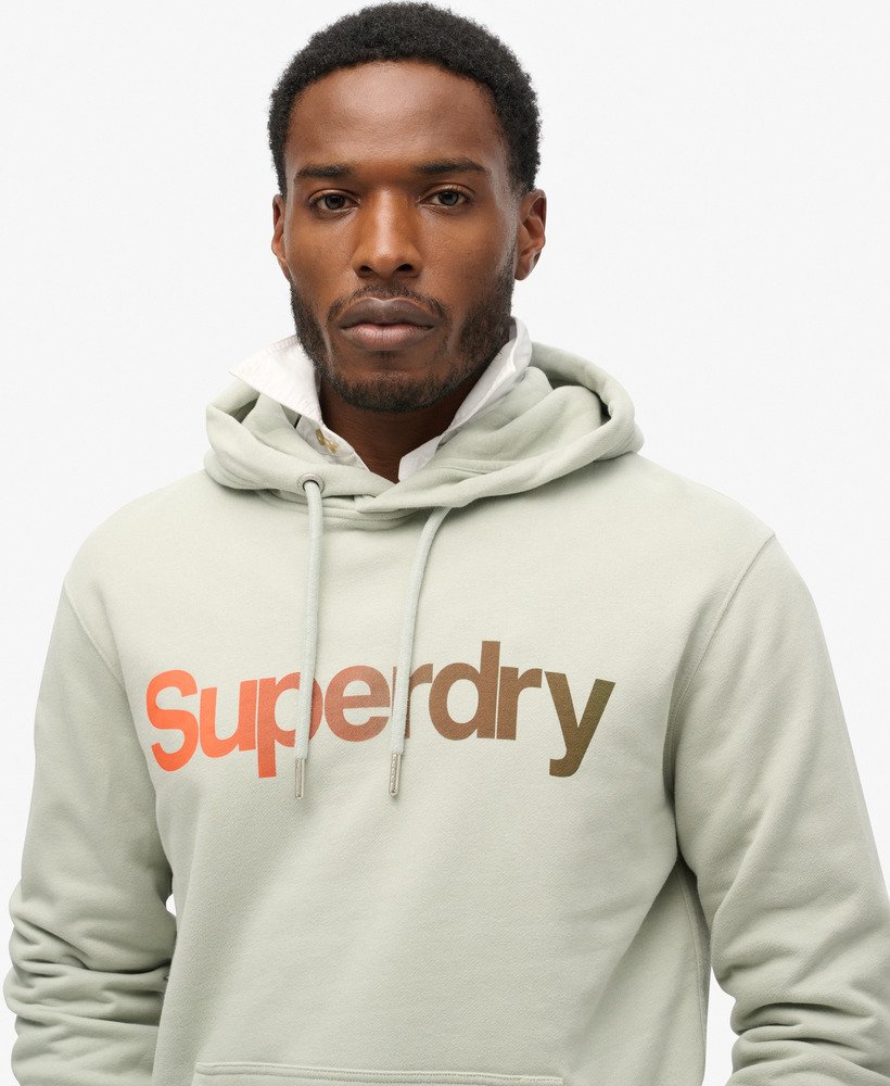 bluza z kapturem core logo fade loose w kolorze puritan grey
