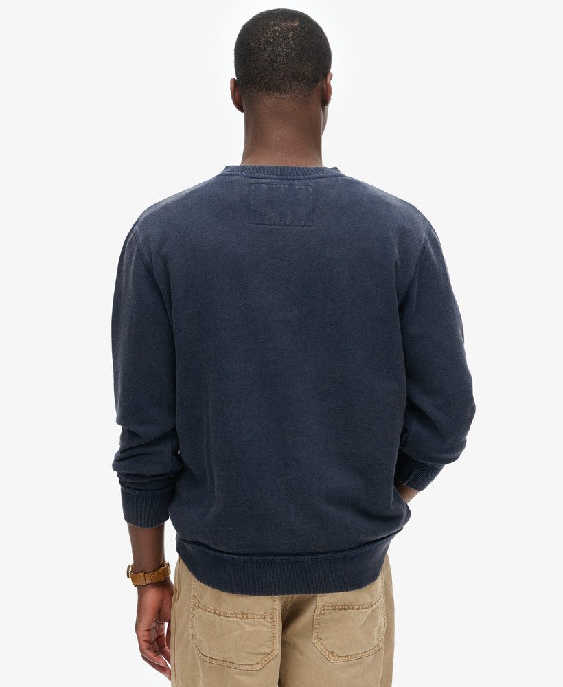 bluza sportowa vintage z okrągłym dekoltem w kolorze rich navy