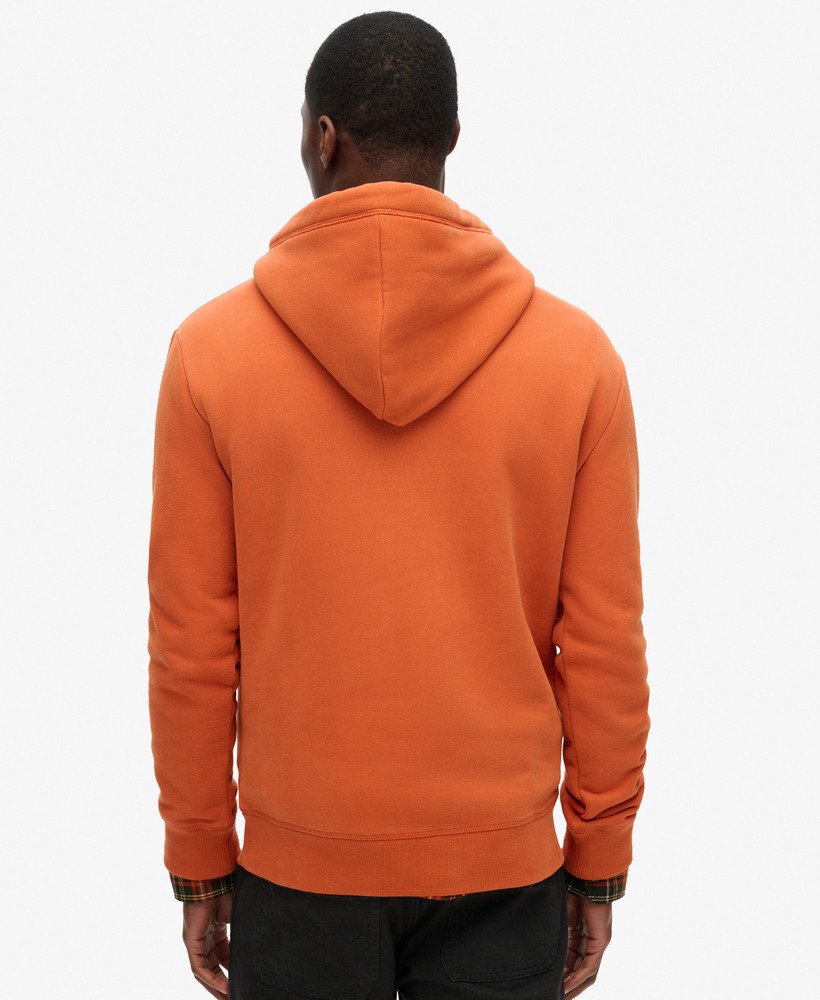 bluza z kapturem essential logo w kolorze jesiennego brązu glaze