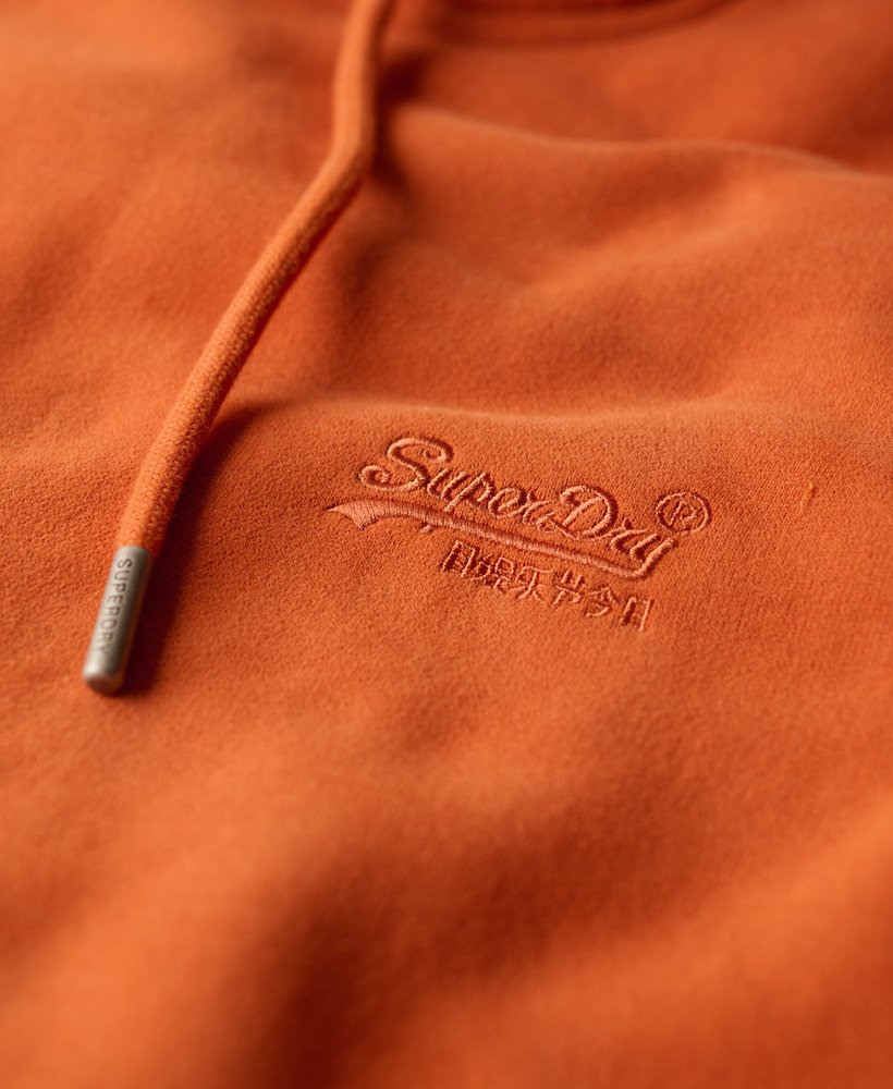 bluza z kapturem essential logo w kolorze jesiennego brązu glaze