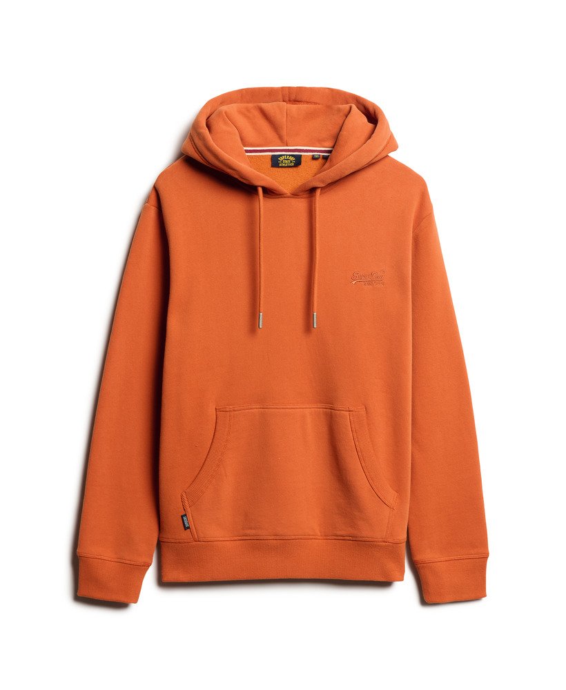 bluza z kapturem essential logo w kolorze jesiennego brązu glaze