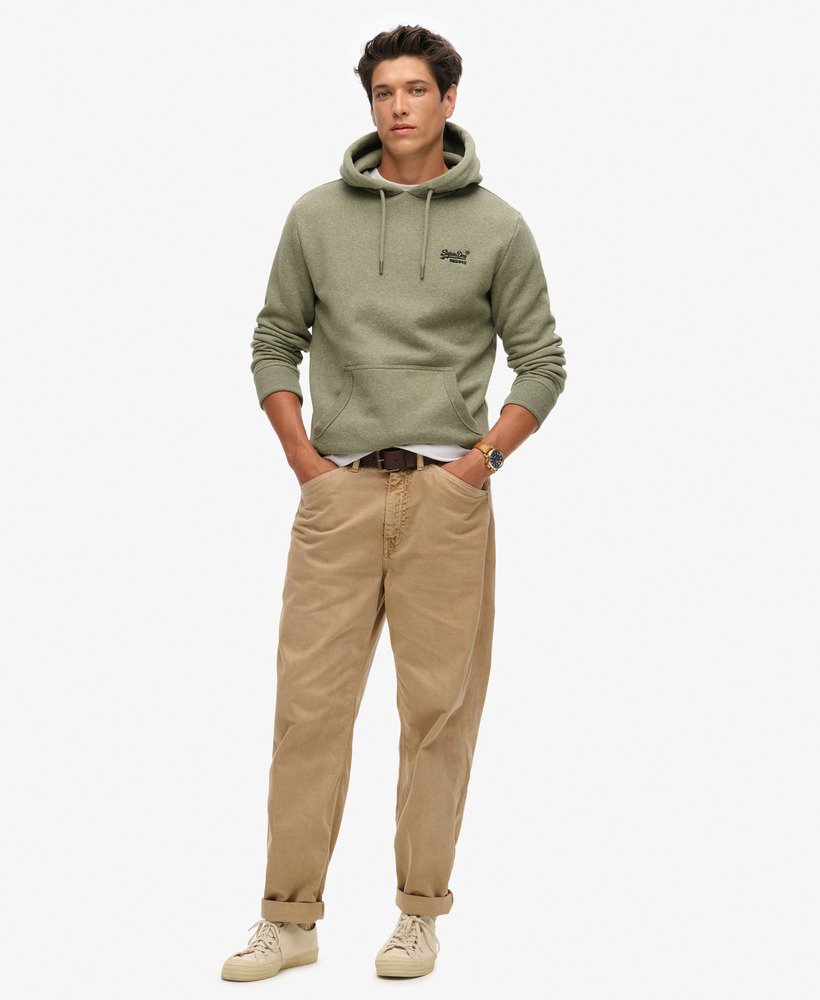 bluza z kapturem essential logo w kolorze oliwkowo-zielonym martini grit