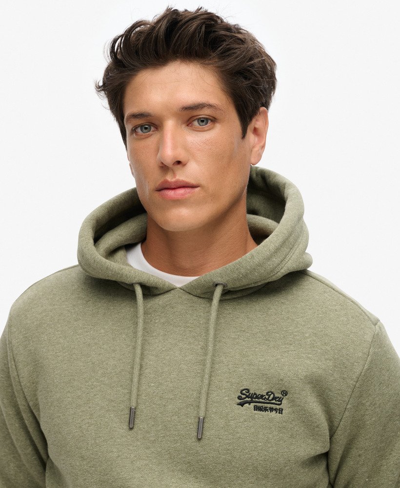 bluza z kapturem essential logo w kolorze oliwkowo-zielonym martini grit