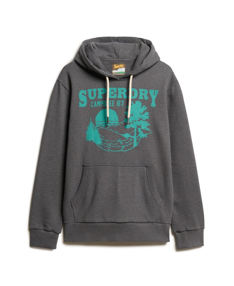 bluza z kapturem outdoor graphic w kolorze granite grey marl