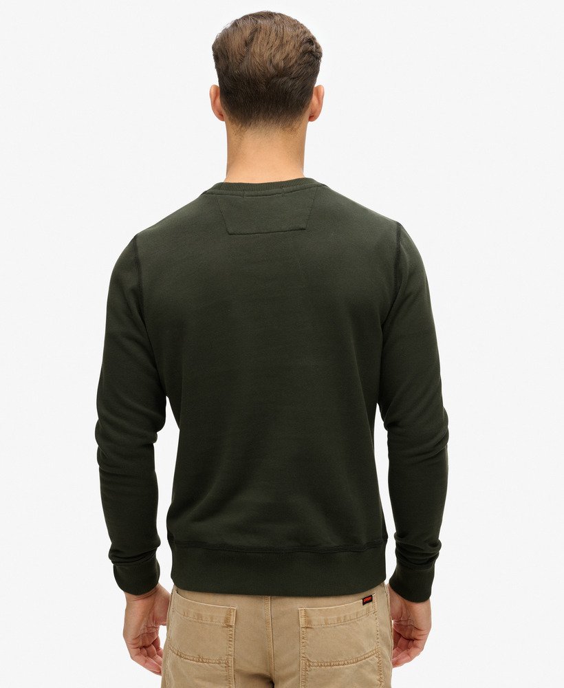 bluza z nadrukiem surplus crew w kolorze spranej czerni
