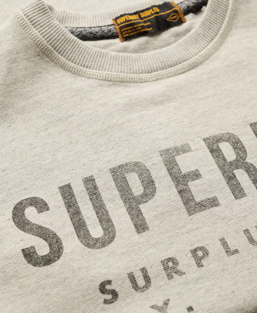 bluza z nadrukiem surplus crew w spranym kolorze surplus grey feeder