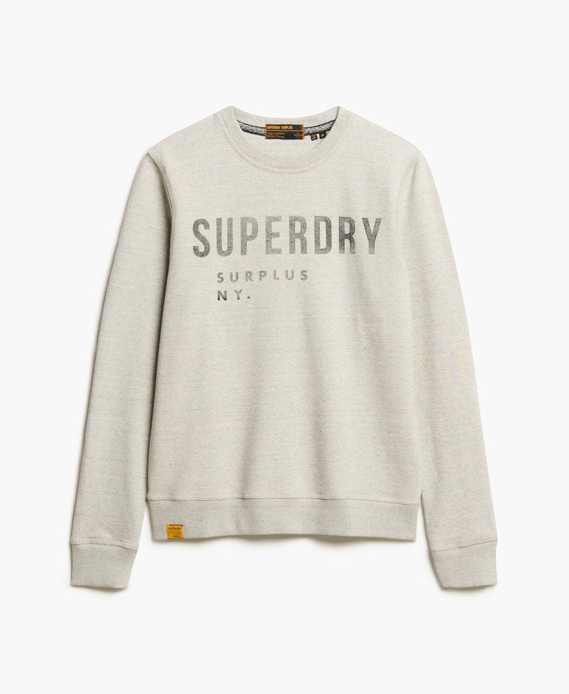 bluza z nadrukiem surplus crew w spranym kolorze surplus grey feeder