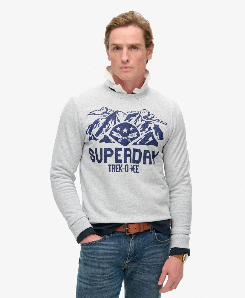 bluza z nadrukiem outdoors w kolorze flake grey marl