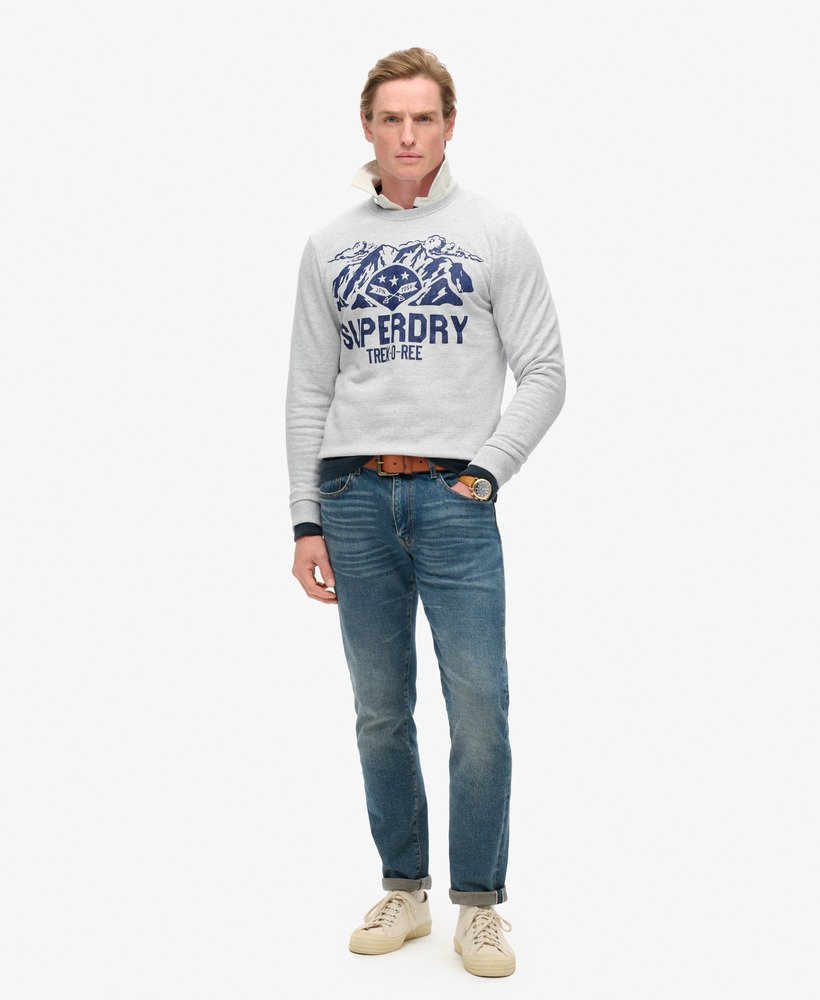 bluza z nadrukiem outdoors w kolorze flake grey marl