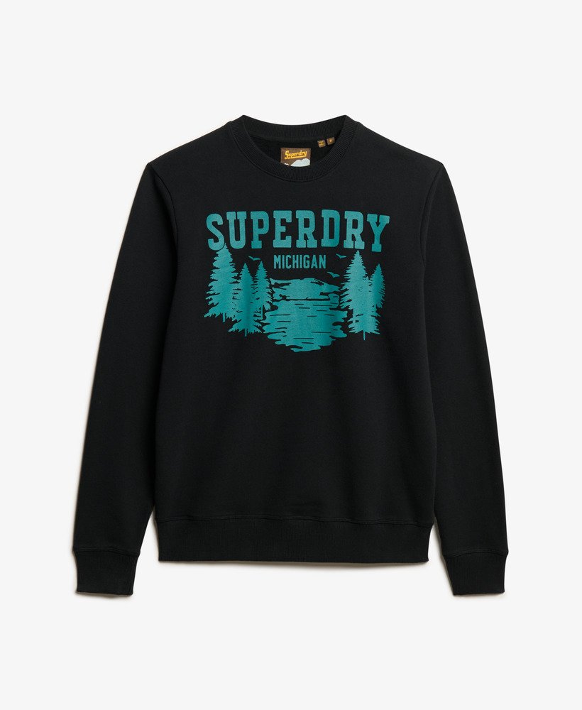 bluza z nadrukiem outdoors w kolorze nero black marl