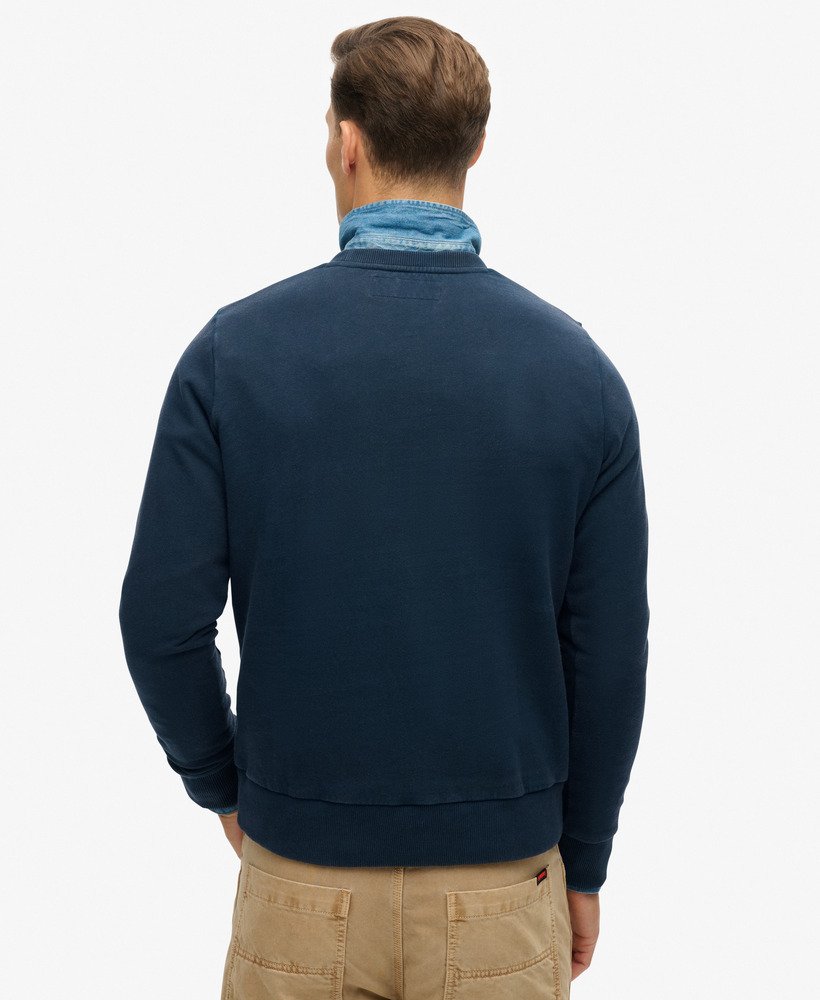bluza sportowa z nadrukiem w kolorze eclipse navy