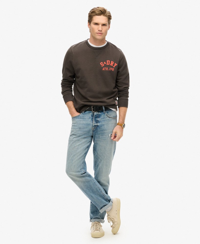 sportowa bluza z nadrukiem w kolorze bison black