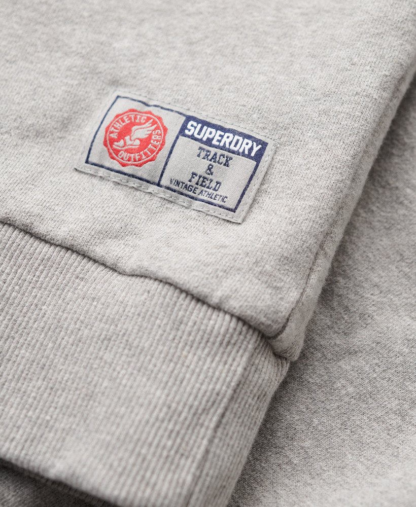 bluza z nadrukiem sportowym w kolorze szarego melanżu