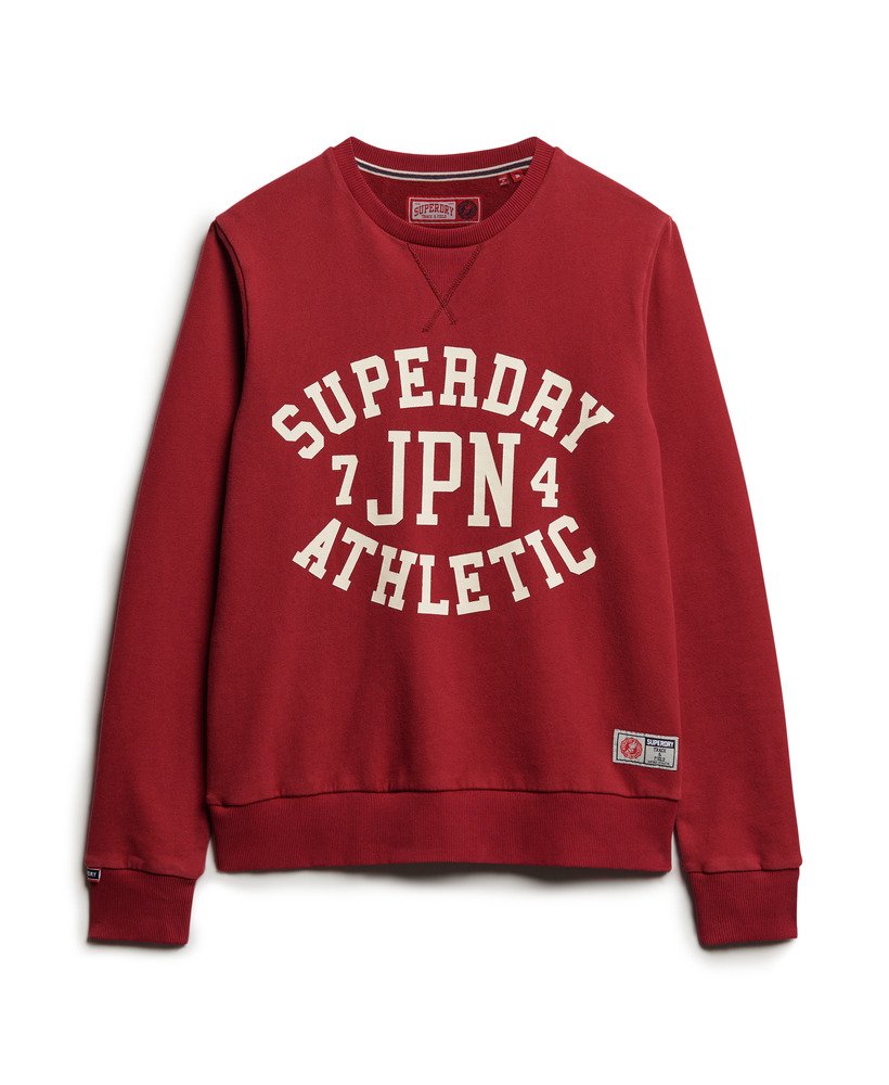 bluza sportowa z nadrukiem w kolorze bordowo-czerwonym