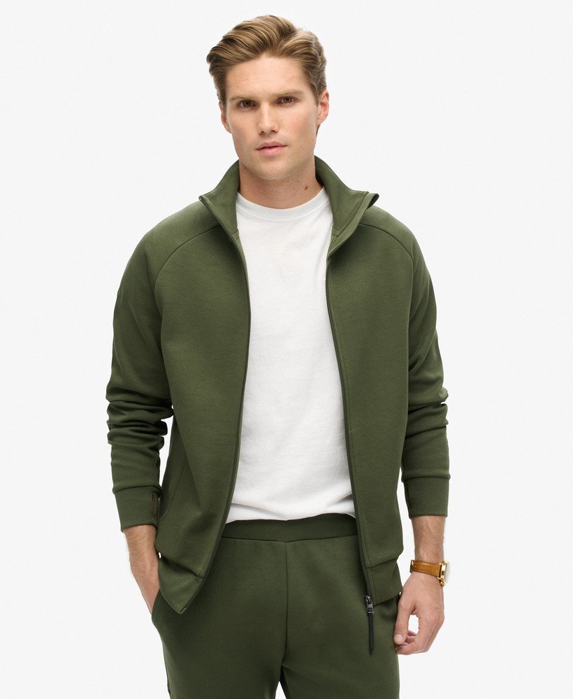 bluza dresowa tech loose w kolorze ciemnej zieleni mchu