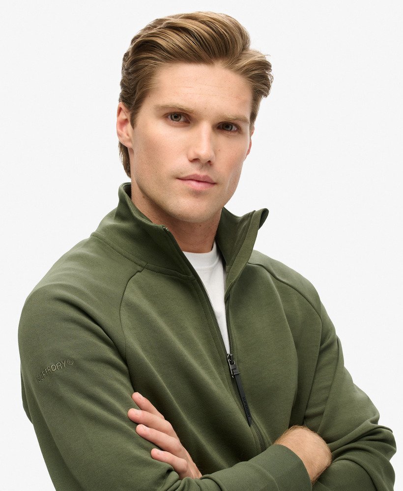 bluza dresowa tech loose w kolorze ciemnej zieleni mchu
