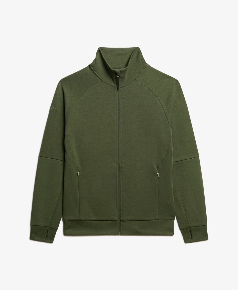 bluza dresowa tech loose w kolorze ciemnej zieleni mchu