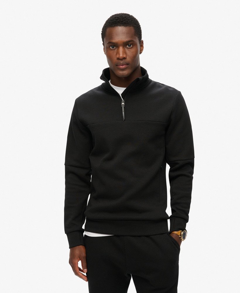 bluza tech loose half zip w kolorze czarnym