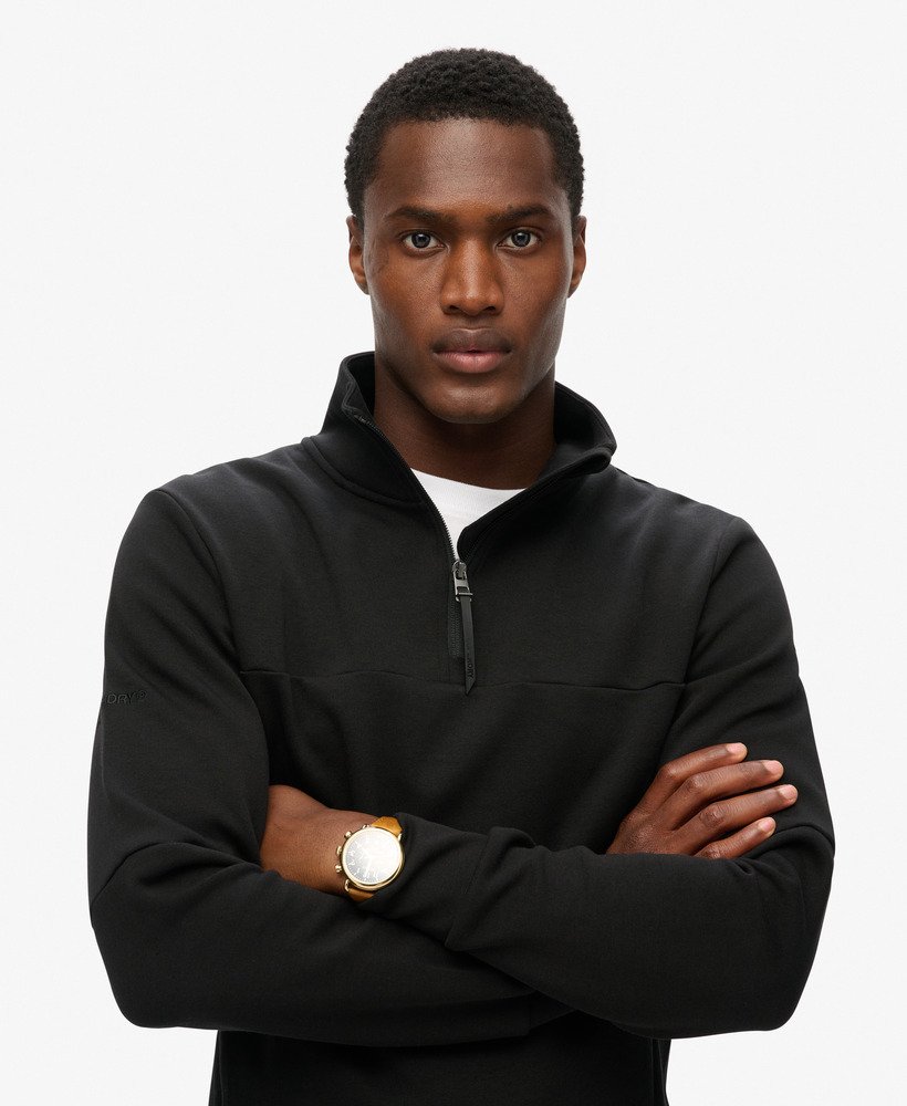 bluza tech loose half zip w kolorze czarnym
