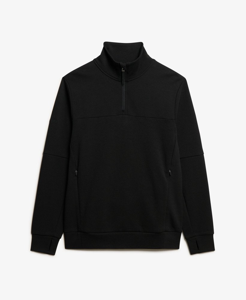 bluza tech loose half zip w kolorze czarnym